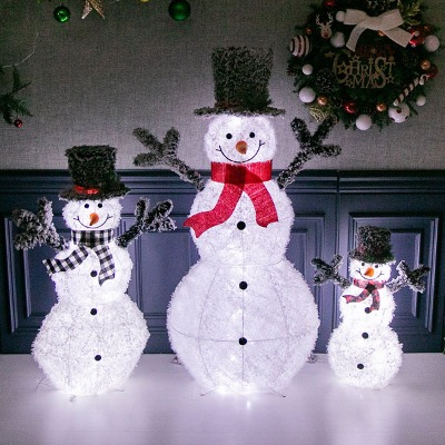크리스마스 LED 화이트 눈사람 3종세트(60cm,90cm,120cm)리틀타익스 분당점