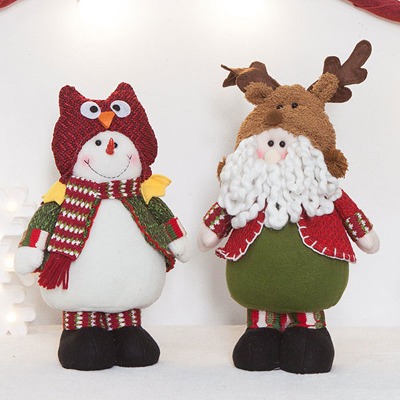 크리스마스 사슴 모자 산타,부엉이 모자 눈사람 2종세트리틀타익스 분당점
