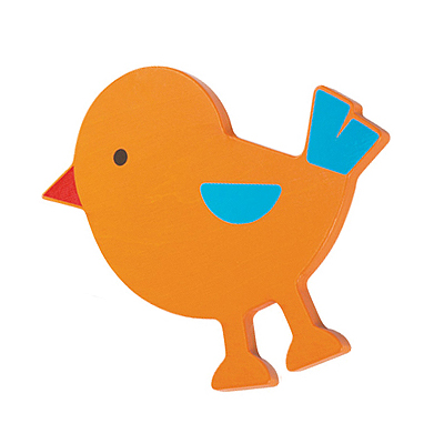 하바 벽장식 새(오렌지색)-전화상담리틀타익스 분당점